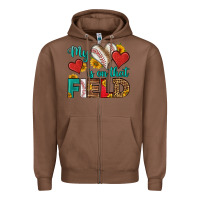 Chestnut my heart is on that field baseball Zipper Hoodie - HRA Design Shop