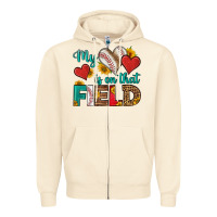 Sandshell my heart is on that field baseball Zipper Hoodie - HRA Design Shop