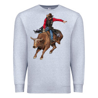 Heather Grey western cowboy Premium Sweatshirt - AdoDesignShop