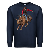 Navy western cowboy Premium Sweatshirt - AdoDesignShop