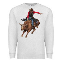 Oatmeal Heather western cowboy Premium Sweatshirt - AdoDesignShop