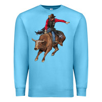 Ocean Blue western cowboy Premium Sweatshirt - AdoDesignShop