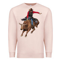 Pale Pink western cowboy Premium Sweatshirt - AdoDesignShop