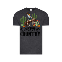 Vintage Black creepin it country rodeo Vintage Tee - MaliasSmallBusiness