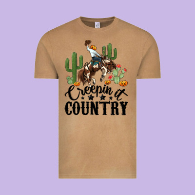 Vintage Tee creepin it country rodeo