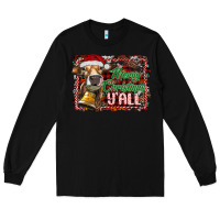 Black merry christmas y'all Long Sleeve Tee - RanaPortraitStore