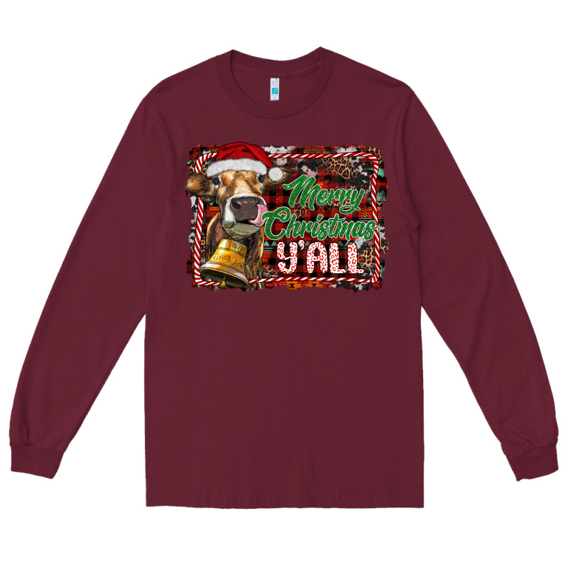Merry Christmas Y'all Long Sleeve Tee by RanaPortraitStore | Teevron