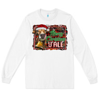 White merry christmas y'all Long Sleeve Tee - RanaPortraitStore