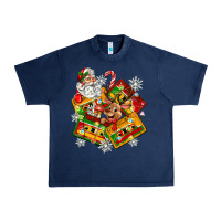 Navy christmas cassette tapes Urban Heavy Tee - Zillion Design Studio