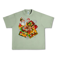 Oil Green christmas cassette tapes Urban Heavy Tee - Zillion Design Studio