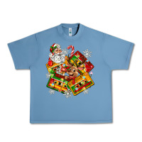 Pebble Blue christmas cassette tapes Urban Heavy Tee - Zillion Design Studio