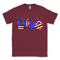 Burgundy love 4th of july Classic Tee - Zillion Design Studio