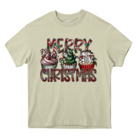 Mossy Merry Christmas Heavy Core Tee - CowhideDigitalArt