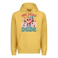Antique Gold one loved dude Premium Hoodie - MaliasSmallBusiness