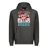 Charcoal Heather one loved dude Premium Hoodie - MaliasSmallBusiness