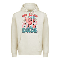 Oatmeal Heather one loved dude Premium Hoodie - MaliasSmallBusiness