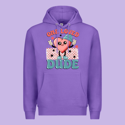 One Loved Dude Premium Hoodie Designed By Maliassmallbusiness