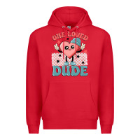 Red one loved dude Premium Hoodie - MaliasSmallBusiness