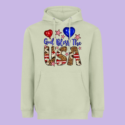 God Bless The Usa Heavyweight Hoodie Designed By Artiststas