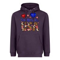 Plum god bless the usa Heavyweight Hoodie - Artiststas