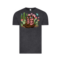 Vintage Black cowboy boots with cactus Vintage Tee - MaliasSmallBusiness
