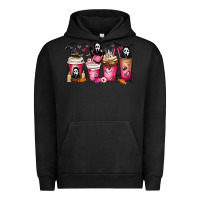 Pigment Black Scream Coffee Cups Urban Hoodie - MaliasSmallBusiness