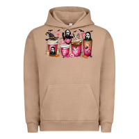 Pigment Burro Scream Coffee Cups Urban Hoodie - MaliasSmallBusiness