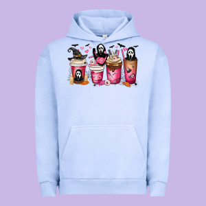 Scream Coffee Cups Urban Hoodie Designed By Maliassmallbusiness