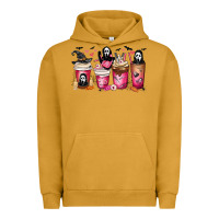 Pigment Peanut Butter Scream Coffee Cups Urban Hoodie - MaliasSmallBusiness