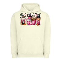 Pigment Pistachio Scream Coffee Cups Urban Hoodie - MaliasSmallBusiness