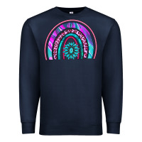 Navy rainbow and gemstone Premium Sweatshirt - AdoDesignShop