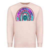Pale Pink rainbow and gemstone Premium Sweatshirt - AdoDesignShop