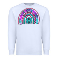White rainbow and gemstone Premium Sweatshirt - AdoDesignShop