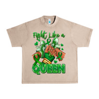 French Oak green ribbon liver cancer afro girl sneakers Urban Heavy Tee - RanaPortraitStore