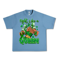 Pebble Blue green ribbon liver cancer afro girl sneakers Urban Heavy Tee - RanaPortraitStore