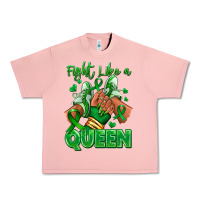Salmon green ribbon liver cancer afro girl sneakers Urban Heavy Tee - RanaPortraitStore