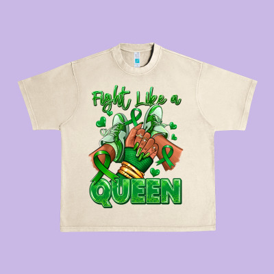 Green Ribbon Liver Cancer Afro Girl Sneakers Urban Heavy Tee Designed By Ranaportraitstore