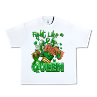 White green ribbon liver cancer afro girl sneakers Urban Heavy Tee - RanaPortraitStore