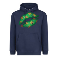 Navy St. Patrick's Day Lip Heavyweight Hoodie - Jasminsmagicworld