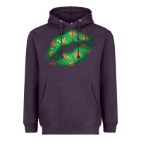 Plum St. Patrick's Day Lip Heavyweight Hoodie - Jasminsmagicworld