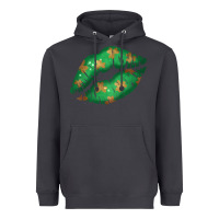 Smoke St. Patrick's Day Lip Heavyweight Hoodie - Jasminsmagicworld