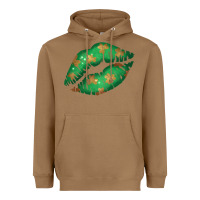 Toasted Coconut St. Patrick's Day Lip Heavyweight Hoodie - Jasminsmagicworld