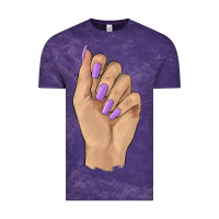 Cloud Purple nail Vintage Tee - BarkalooDesign