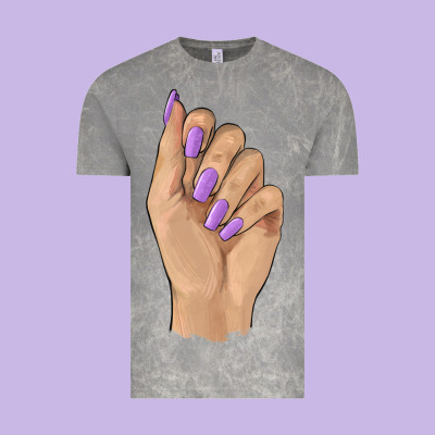 Nail Vintage Tee Designed By Barkaloodesign