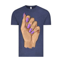 Vintage Denim nail Vintage Tee - BarkalooDesign
