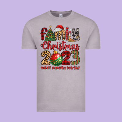 Vintage Tee family christmas 2023 making memories together