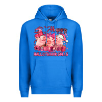 True Royal Happy Hallothanksmas Pigs pink Premium Hoodie - NancyCooperArtShop