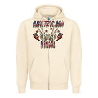 Sandshell american mini Zipper Hoodie - CowhideDigitalArt