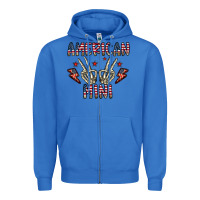 True Royal american mini Zipper Hoodie - CowhideDigitalArt