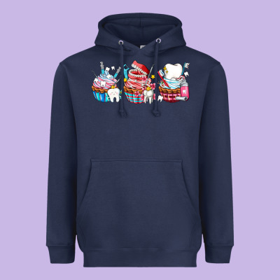 Dental Cupcakes Heavyweight Hoodie Designed By Adodesignshop